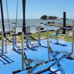 Praia do Grant, em Barra Velha, recebe novo espaço para atividades físicas com academia ao ar livre